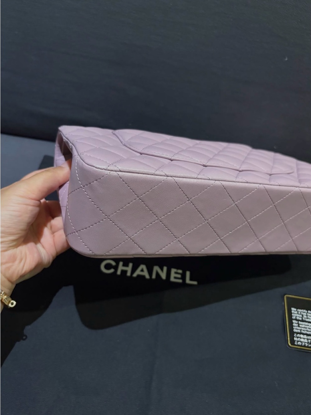 CHANEL Classic Flap Bag Pink Quilted Leather Chain Shoulder Bag - Picture 3 of 9